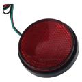 1x Led Round Reflectors Rear Tail Brake Stop Marker Light, Red