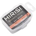 Hirisi 100pcs High-carbon Steel Barbed Carp Fishing Hooks Pack