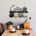 Coffee Mug Holder Wall Mounted,coffee Bar Decor Sign,coffee Cup Rack