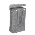 Laundry Basket Storage Basket with Lid Household Gray