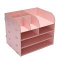 1pcs 4-layers Wood Office Table Organizer Assembled Office Supplies D