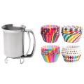 Cupcake Baking Paper Cups Muffin Cupcake Liners Colorful Pack Of 400