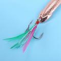 1pcs Fishing Lures Dick Spinner Spoon Pike Vib Wobble(rose Gold 21g)