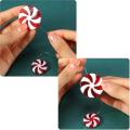 50 Pieces Christmas Garland Candy Swirl Garland Ornament for Xmas
