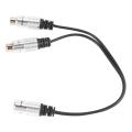 3.5mm (1/8 Inch) Jack Stereo Audio Splitter Y Adapter Cable 25cm)