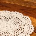 12pcs Vintage Cotton Mat,round Coasters,household Table Decorative