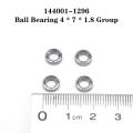 24x 144001-1296 Bearing for Wltoys 144001 1/14 Rc Car Parts,4x7x1.8