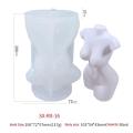 3x 3d Body Art Candle Silicone Mold for Women Model Silicone Mold