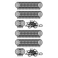 40 Pack 1.5 Inch (38mm) Inner Diameter Metal Curtain Rings