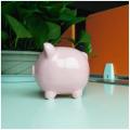 Ceramic Keepsake Piggy Bank, Pink