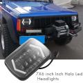 7x6 Inch,5x7 Inch Square Led Headlamp for Trucks Jeep Wrangler Xj