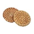 20pc 40mm Natural Rattan Disc Pendant for Handmade Earrings Hoops