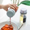 2pcs Rotating Two-in-one Seasoning Bottle Leak-proof Oil Plastic Jar