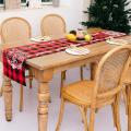 Buffalo Check Christmas Table Runner for Holiday Table Decorations, C