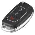 3 Buttons Flip Folding Remote Key Fob Shell Case for Mistra Hyundai