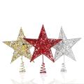 25cm Christmas Tree Star Top Hat New Year Decoration (red)