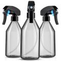 Plastic Spray Bottles for Cleaning ,10oz with Black Trigger, 3pack