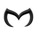 Black Evil M Logo Emblem Badge Decal for Mazda All Model Car Body