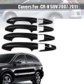 Bright Black Exterior Side Door Handle Cover Trim for Honda Crv 07-11