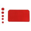 Car Armrest Box Pad Sticker for Dodge Ram 2018-2022 Red Carbon Fiber