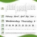 6 Rolls Washi Tape Set Calendar Day Week Month for Crafts Planner