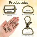 56pcs Keychain Hooks with D Rings Set Purse Hardware for Bag Making