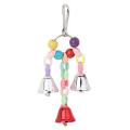 Parrot Bird Toys Metal Ring Bell Hanging Cage Toys for Bird