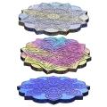 Diy Mandala Flower Coaster Silicone Mold,for Cup Mats,coasters,bowls