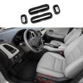 Car Seats Adjustment Switch Knob Control Cover Trim Carbon Fiber