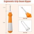5 Pcs Colorful Seam Rippers Large Stitch Ripper Sewing Tool Ergonomic