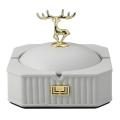 Resin Elk Ashtray with Lid Outdoor for Smokers Home Office Patio A