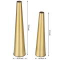 10.5/8.5 Inch Metal Taper Vase for Wedding Table Decorations(gold)