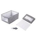 3 Pack Storage Boxes with Transparent Window,storage Baskets,gray