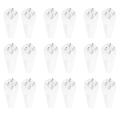 16 Pieces 6 Inch Invisible Plate Hangers with 18 Pieces Wall Hooks