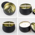 With Lids- 12pcs Candle Jars, 8oz Candle Metal Tins, for Diy (a)