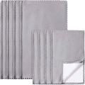 8pcs Large Jewelry Cleaning Cloths,11x14inch and 6x8inch (gray)