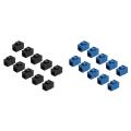 10pcs Rj45 Connector Keystone Cat6 Extension Coupler Adapter,blue