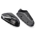 Black Wing Mirror Covers Casing Cap Rearview Mirror Shell