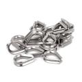 Stainless Steel 2mm Wire Rope Cable Thimbles Silver Tone 20 Pcs