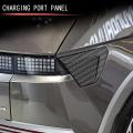 Car Door Exterior Charging Port Panel Trim Cover Protective Sticker