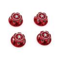 4pcs Aluminum 17mm Hex Wheel Nuts for Traxxas Arrma 1/8 Rc Car,red