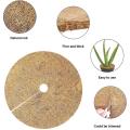 15pcs Round Hole In The Middle Of Coconut Palm Silk Flat Mat 30x30cm