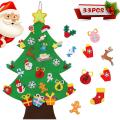 Kids Diy Felt Decor for Home Santa Claus Xmas Tree for Toddlers