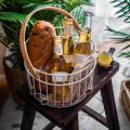 Iron Storage Basket with Handle Fruit Storage Basket Home Container C