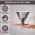 Paperless Pour Over Coffee Dripper-non-clogging Ultra Fine Layer