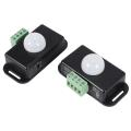 2 X Dc 12v/24v 8a Body Infrared Pir Motion Sensor Switch, Black