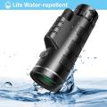 40x60 High Powered Monocular for Adults Monocular Smartphone Adapter