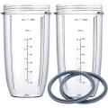 Replacement Cups for Nutribullet Blender, 32oz Measuring Cups