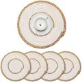 Round Cotton Straw Woven Straw Placemats Set Of 4 for Festive Party