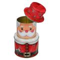 Christmas Candy Box Gift Cookie Tins 3 Layers Tinplate Cookie Tins